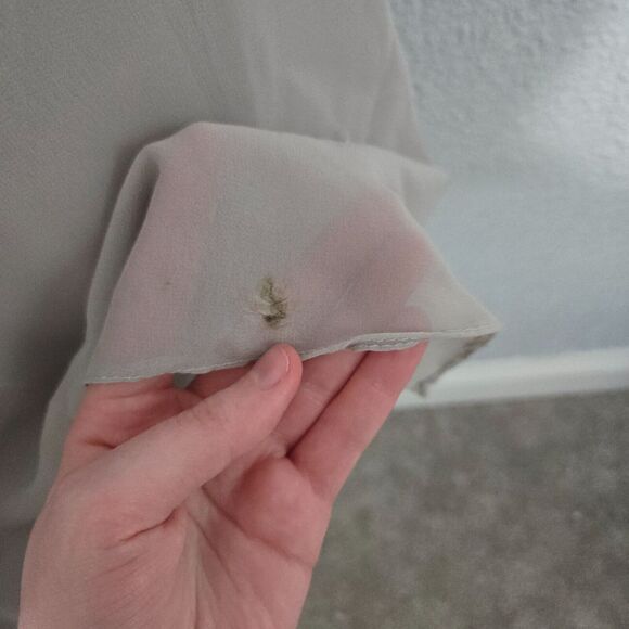 Vintage Landa Silver Beaded Sequin Maxi Evening Prom Dress Size 14 90's Y2K - Picture 8 of 8